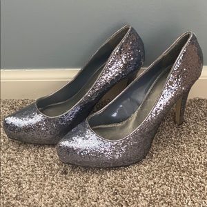 Glittered heels